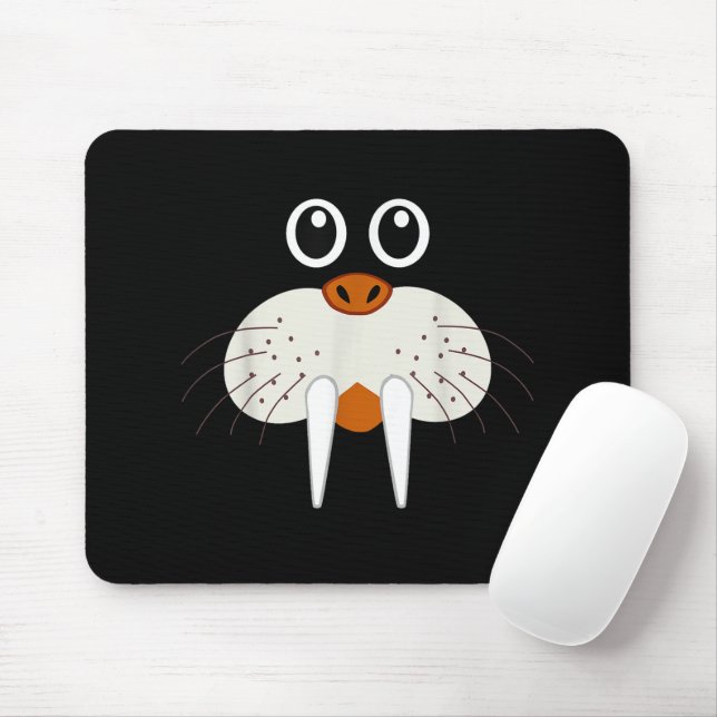 Cute Walrus Animal Costume Funny Halloween Mouse Pad (With Mouse)