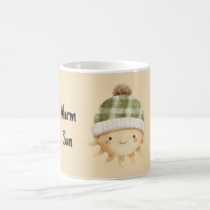 Cute Warm Sun Wearing Hat Coffee Mug