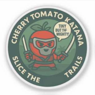 Cute Warrior Cherry Tomato Japanese Theme