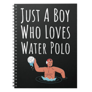 Cute Water Polo Gifts For Boy For Kids Fun Toddler Notebook