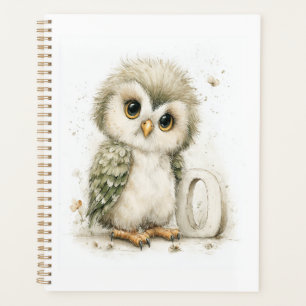 Cute Watercolor Baby Animals with Alphabet Letters Planner