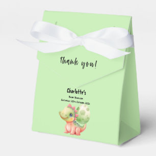 Cute Watercolor Baby Dinosaur Baby Shower Favour Box