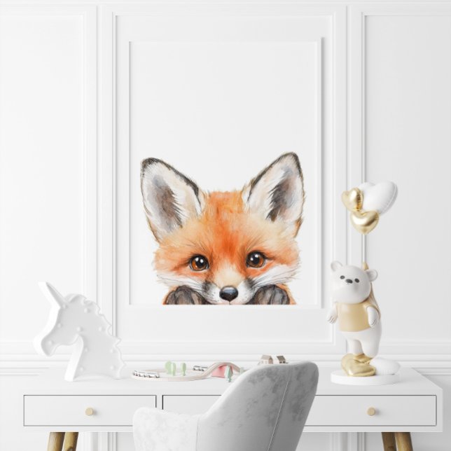 Cute Watercolor Baby Fox Nursery Decor (Cute Watercolor Baby Fox Nursery Decor)