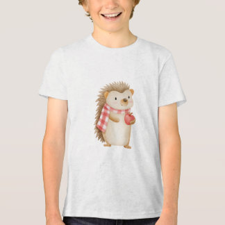 Cute Watercolor Baby Hedgehog Nursery Illustration Tri-Blend Shirt