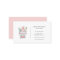 Cute watercolor bakery business card