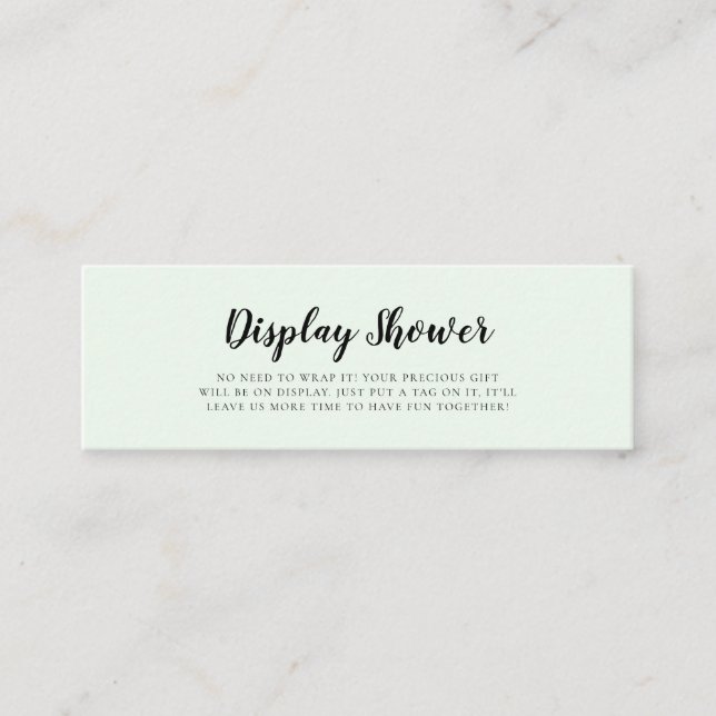 Cute watercolor bears Display shower card insert (Front)