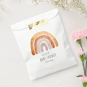 Cute Watercolor Boho Rainbow Baby Shower Favour Bags