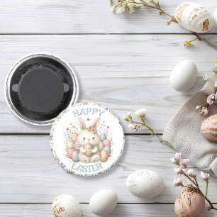 Cute watercolor Bunny Easter  Magnet