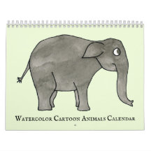 Cute Watercolor Cartoon Animals 2022