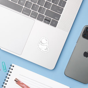 Cute Watercolor Cat Illustration