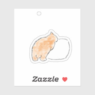 Cute Watercolor Cat Illustration