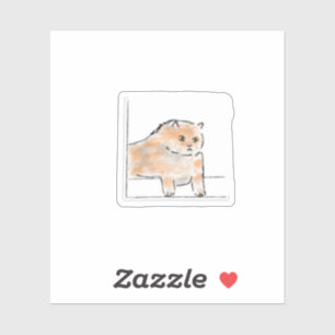 Cute Watercolor Cat Illustration