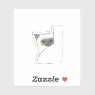Cute Watercolor Cat Illustration