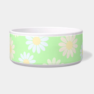 Cute watercolor colourful Daisy Pattern Green