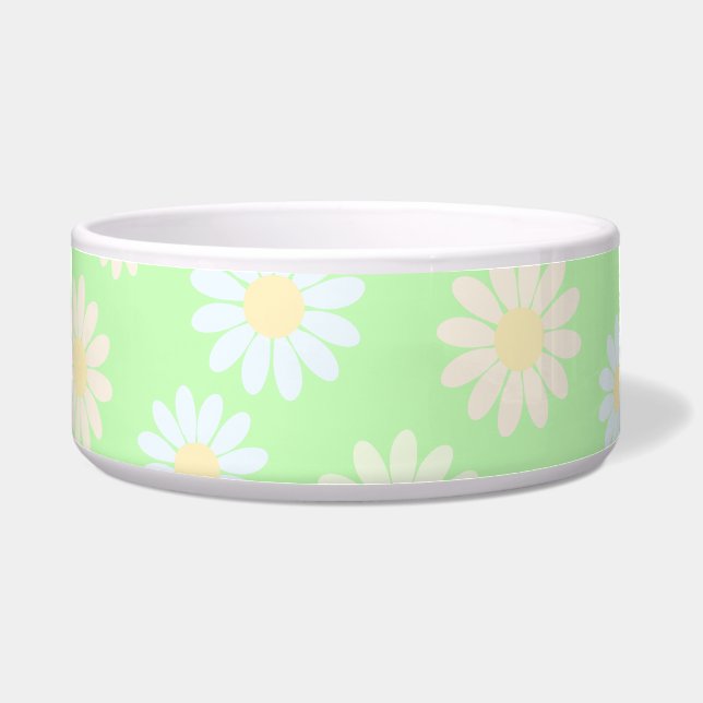 Cute watercolor colourful Daisy Pattern Green (Front)