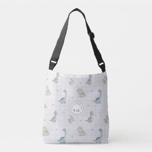 Cute Watercolor Dinosaur Male Teacher Crossbody Bag