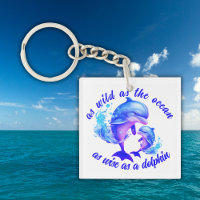 Cute Watercolor Dolphins Quote |