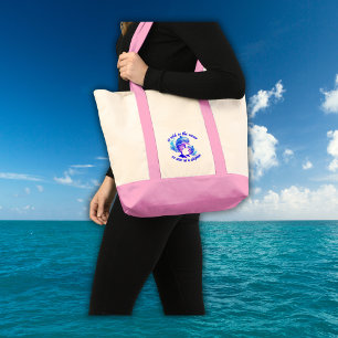 Cute Watercolor Dolphins Quote   Tote Bag