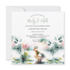 Cute Watercolor Duck Baby Shower Gender Neutral