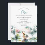 Cute Watercolor Duck Kid's Birthday Invitation<br><div class="desc">Planning a kids birthday party with a one lucky duck birthday theme? These cute birthday invitations featuring watercolor ducks are perfect for your little boy's celebration! With a charming duck design and the phrase "One Lucky Duck" in trendy blue typography, these 1st birthday invitations are ideal for boys, twins' birthday...</div>