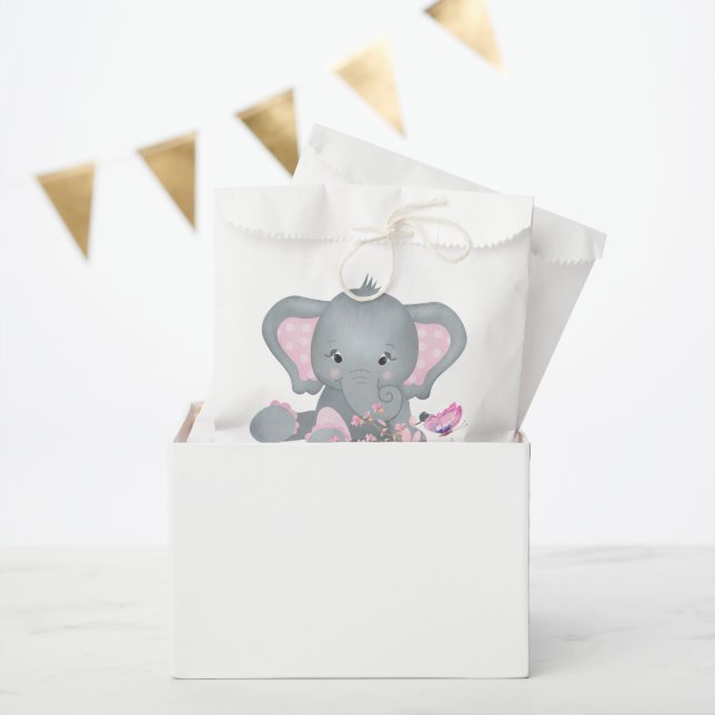 Cute watercolor Elephant Favour Bags (Party)