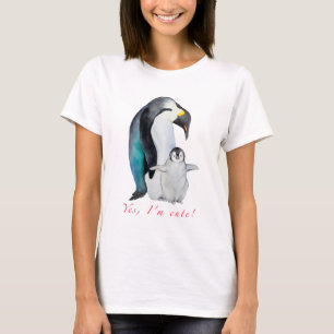 Cute watercolor emperor penguins T-Shirt