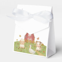 Cute Watercolor Farm Animal Birthday