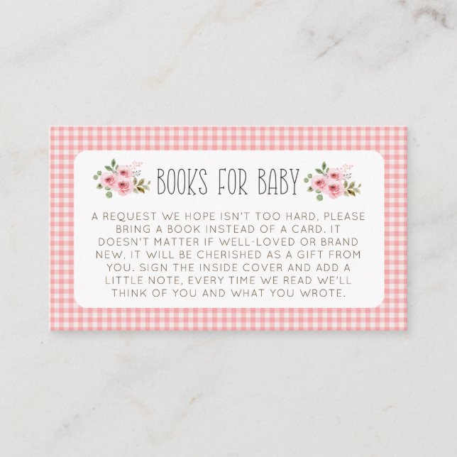 Cute Watercolor Farm Animals Barnyard Baby Shower  Enclosure Card (Front)