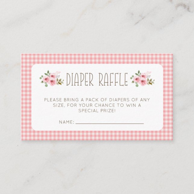 Cute Watercolor Farm Animals Barnyard Baby Shower  Enclosure Card (Front)