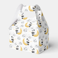 Cute Watercolor Fishing Panda Pattern Birthday