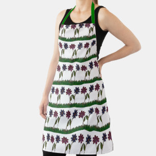 Cute Watercolor Floral Apron