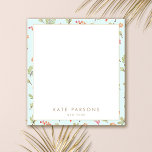 Cute Watercolor Floral Pattern Notepad<br><div class="desc">Delicate floral pattern background..  For additional matching marketing materials,  custom design or
logo enquiry,  please contact me at maurareed.designs@gmail.com and I will reply within 24 hours.
For shipping,  card stock enquires and pricing contact Zazzle directly.</div>