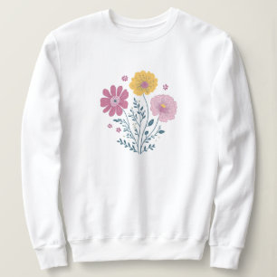 Cute Watercolor Florals Sweatshirt