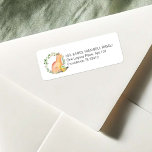 Cute Watercolor Fox Return Address Labels<br><div class="desc">This rustic Christmas return address label features my original hand painted watercolor illustration of a cute woodland fox surrounded by a botanical wreath of red and green foliage on a crisp white background. Your return address details are set in a modern sans serif font. Personalise with your family name and...</div>
