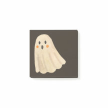 Cute Watercolor Ghost Sticky Notes