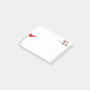 Cute Watercolor Golf Fun Golfer Cart Post-it Notes