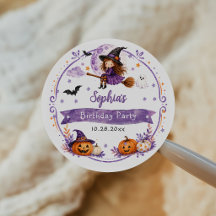 Cute Watercolor Halloween Birthday