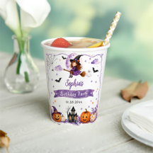 Cute Watercolor Halloween Birthday