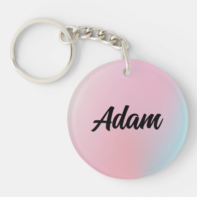 Cute Watercolor  Keychain (Front)