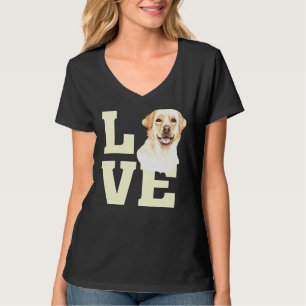 Cute Watercolor Love Labrador Retriever Illustrati T-Shirt