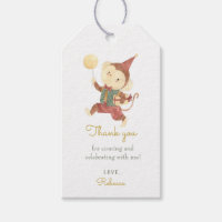 Cute Watercolor Monkey Birthday Gift Tags