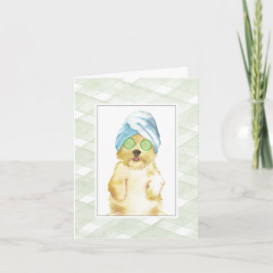 Cute Watercolor Morkie Poo Thank You Cards