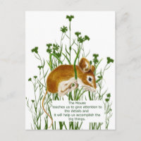 Cute Watercolor Mouse Animal Totem Spirit Guide