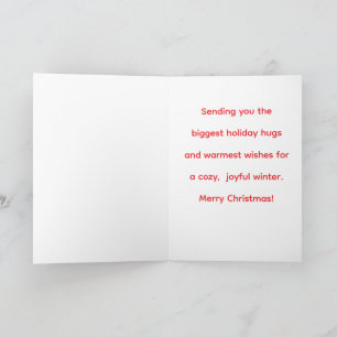 Cute Watercolor Mushroom Family Christmas Card