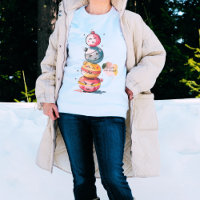 Cute Watercolor Ornament Cartoon Character