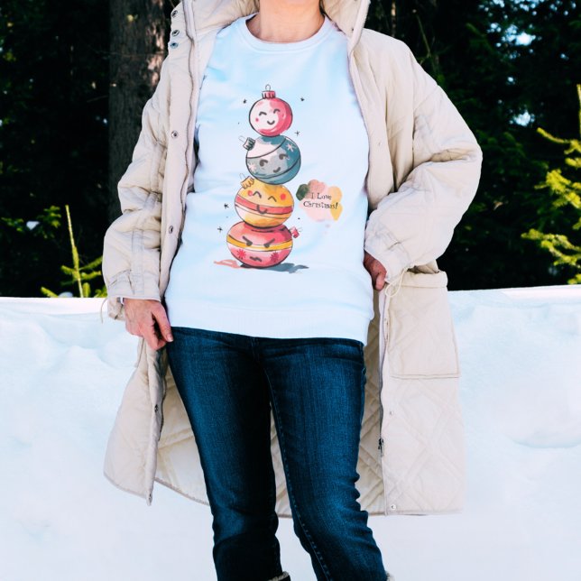 Cute Watercolor Ornament Cartoon Character T-Shirt (Creator Uploaded)