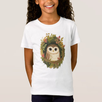 Cute Watercolor Owl T-Shirt