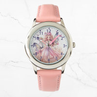 Cute Watercolor Pink Fairy Girly Butterflies