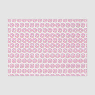 Cute Watercolor Pink Sprinkle Donuts Pattern Tissue Paper