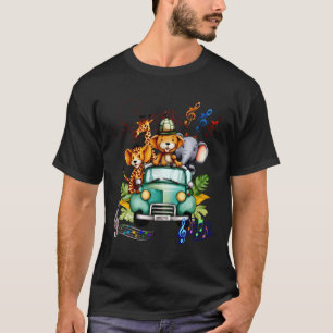 Cute Watercolor Safari Animals T-Shirt